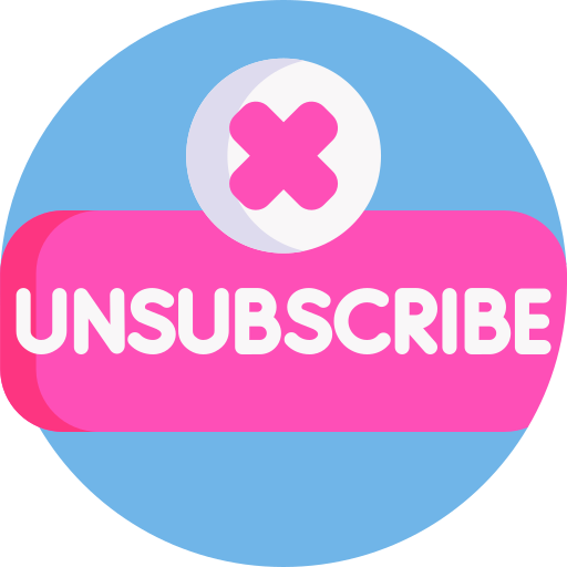 cancelar subscrição grátis ícone