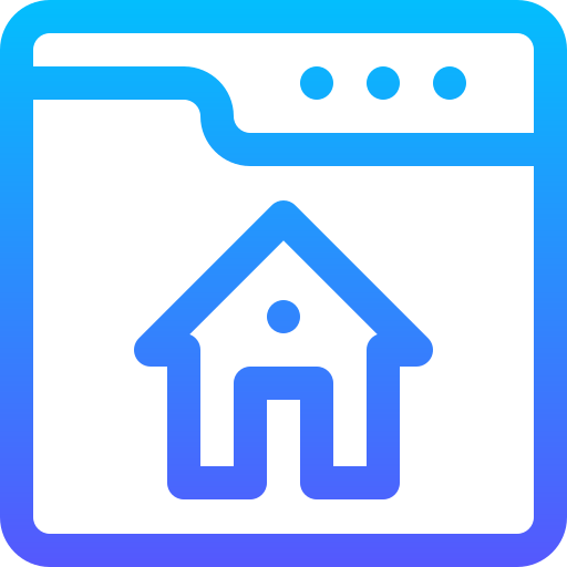 Home Basic Gradient Lineal color icon