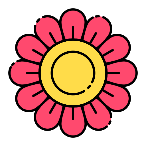 Flower Generic Outline Color icon