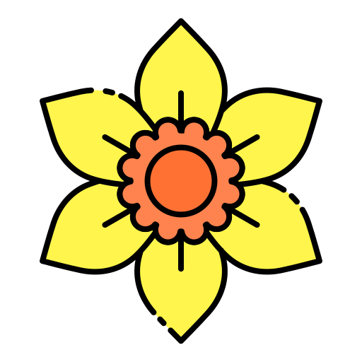 Flower Generic Outline Color icon