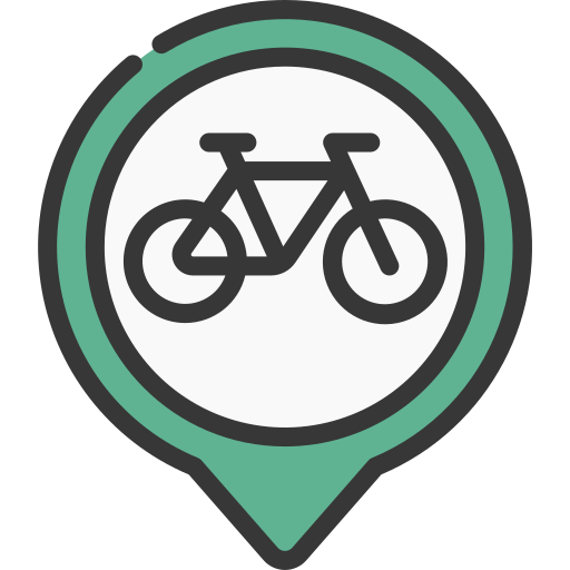 carril bici icono gratis