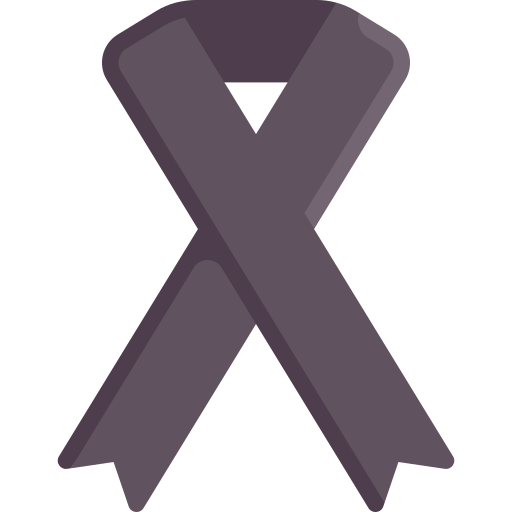 Black ribbon free icon Black ribbon free icon