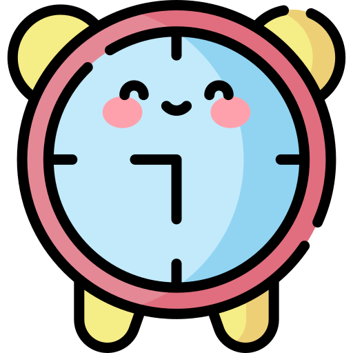 Alarm clock Kawaii Lineal color icon