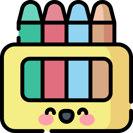 Crayon Kawaii Lineal color icon