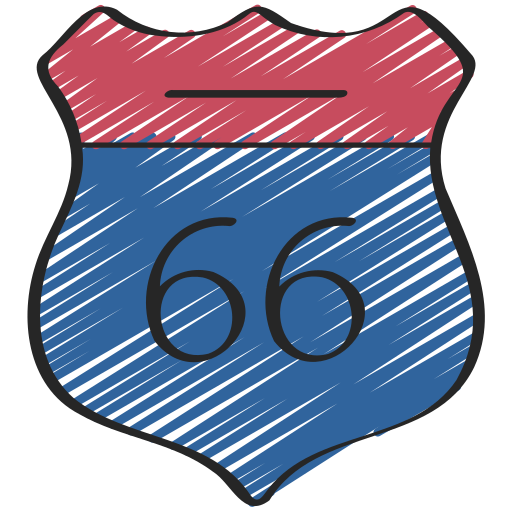 66 번 도로 무료 아이콘 66 번 도로 무료 아이콘