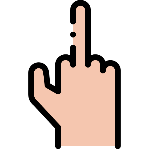 Middle finger free icon Middle finger free icon