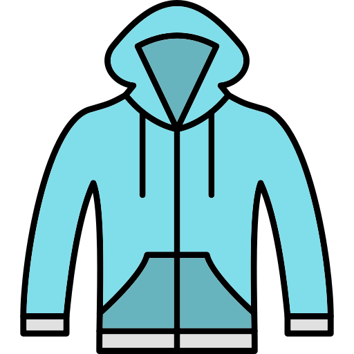 Hoodie Generic Thin Outline Color icon