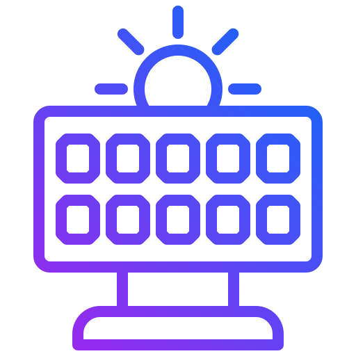 energía solar icono gratis