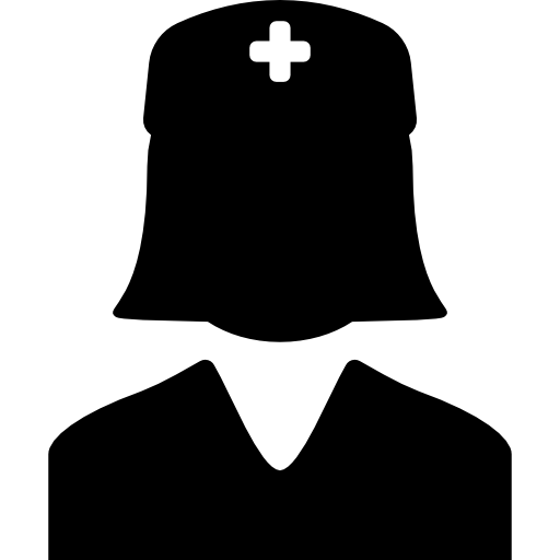 Woman with hat of red cross - Free people icons