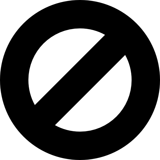 Prohibition signal free icon Prohibition signal free icon