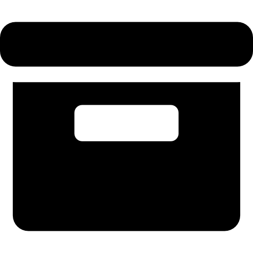 Archive filled box - Free interface icons
