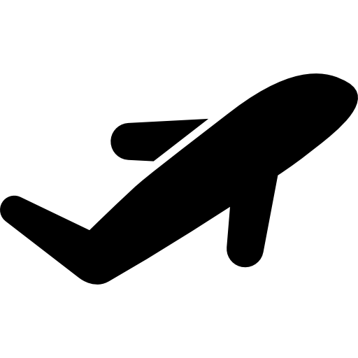 Free Icon Airplane Filled Silhouette
