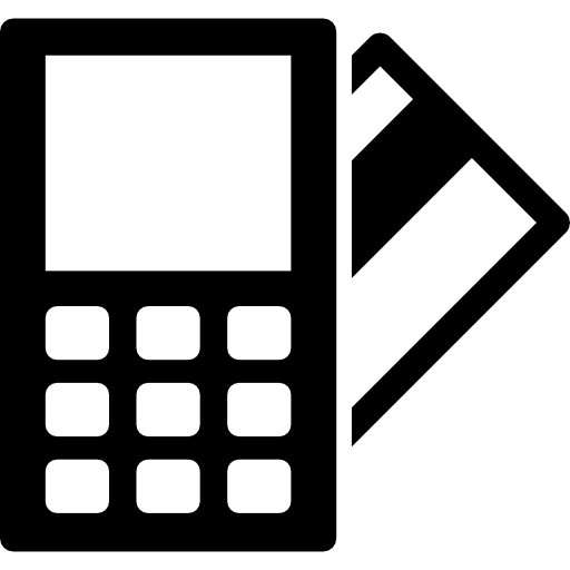 calculadora y tarjeta de crédito icono gratis