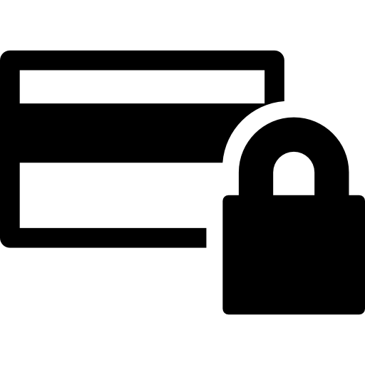 bloquear tarjeta comercial icono gratis