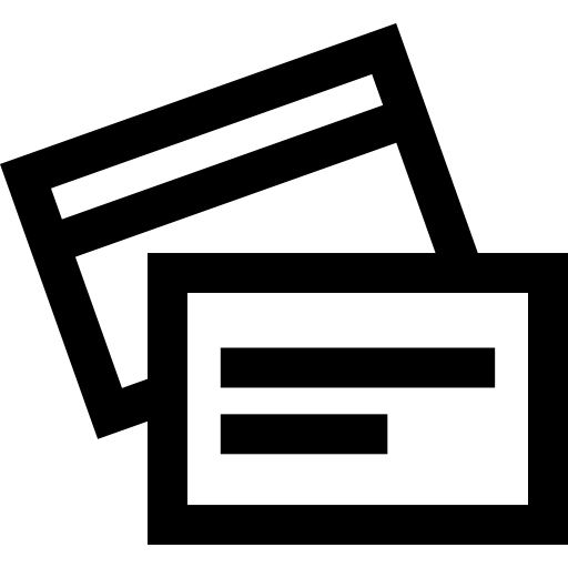 tarjetas de crédito icono gratis