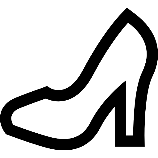 Female shoe outline - Free commerce icons