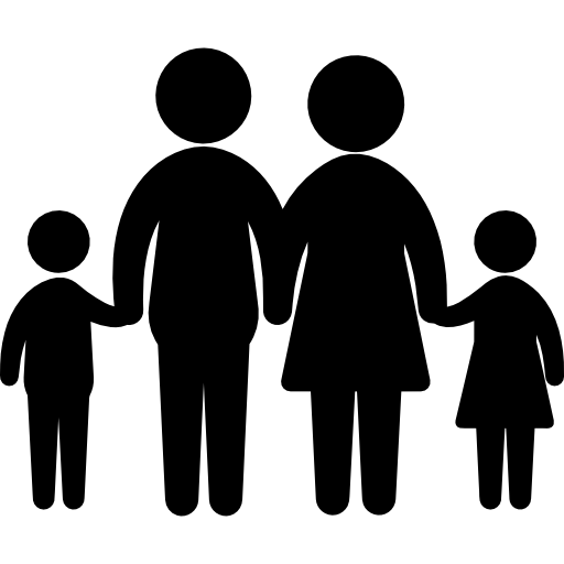 Family silhouette free icon