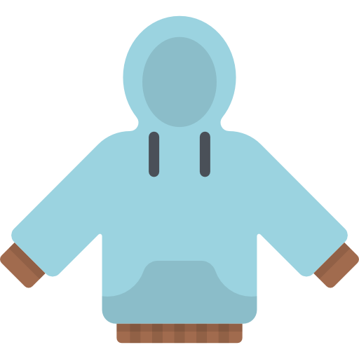 Hoodie Kawaii Flat icon