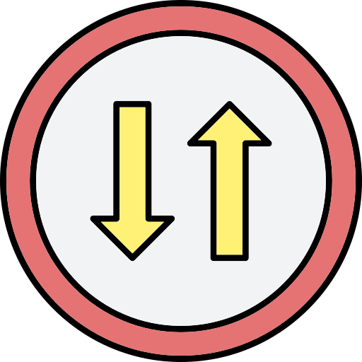 Two way street free icon Two way street free icon