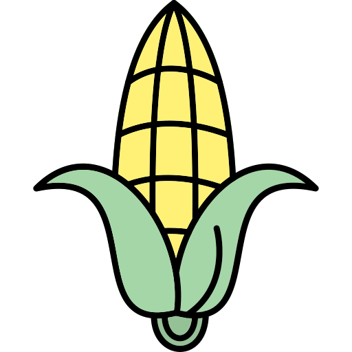 Corn Generic Thin Outline Color icon