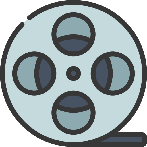 carrete de película icono gratis