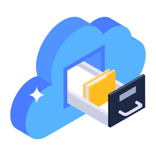 almacenamiento en la nube icono gratis