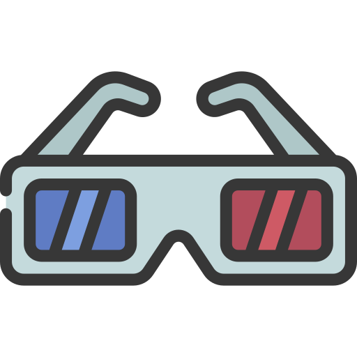 gafas 3d icono gratis