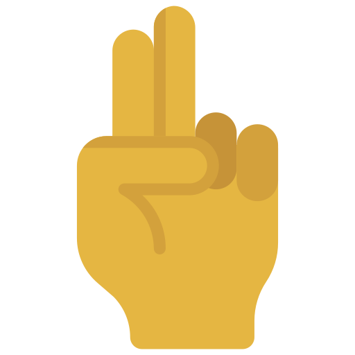 Two fingers Generic Flat icon