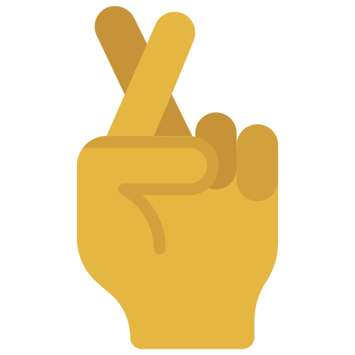 Cross fingers - Free hands and gestures icons
