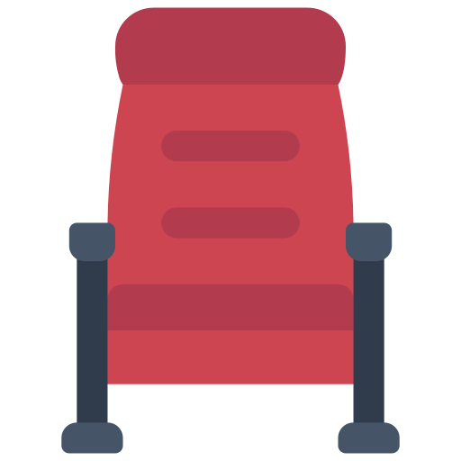 asiento de cine icono gratis