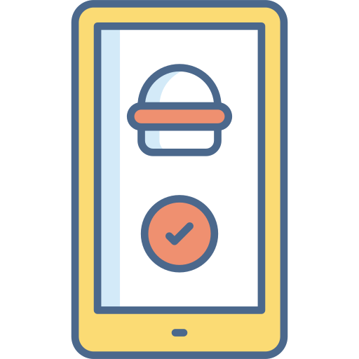 pedido en línea icono gratis