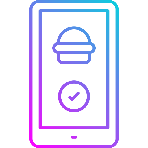 pedido en línea icono gratis