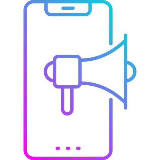 el marketing móvil icono gratis