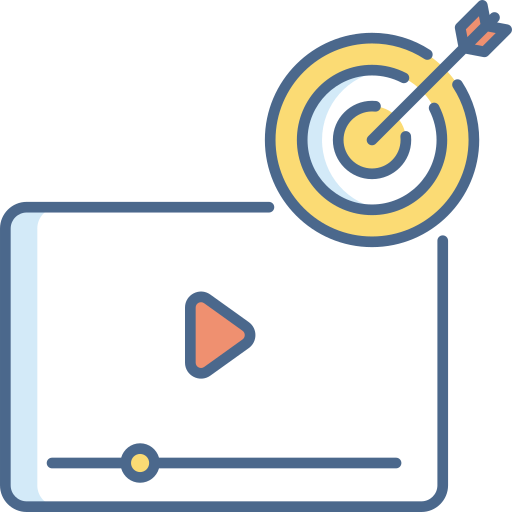 marketing de vídeo grátis ícone marketing de vídeo grátis ícone