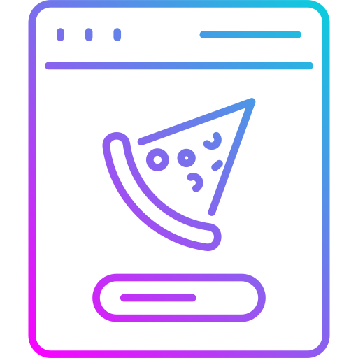 pedido en línea icono gratis