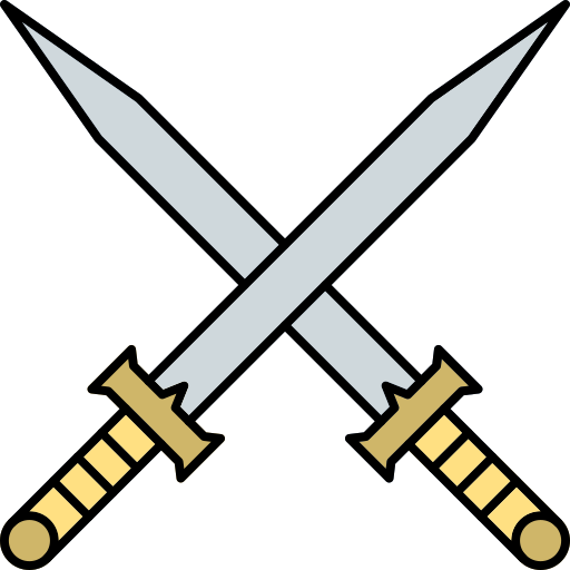 Sword Generic Outline Color icon