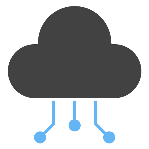 datos en la nube icono gratis
