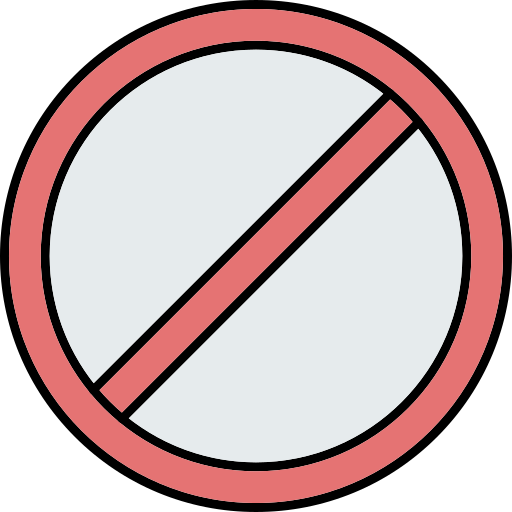 Prohibition Generic Outline Color Icon