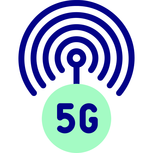 Signal Detailed Mixed Lineal color icon