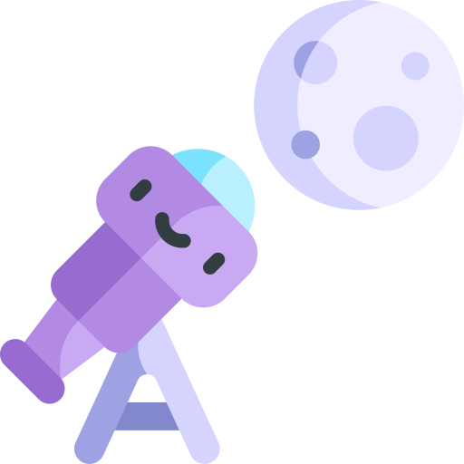 telescopio icono gratis