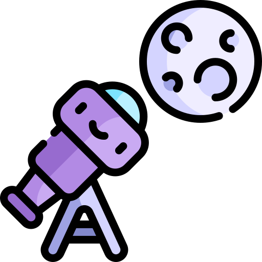 telescopio icono gratis