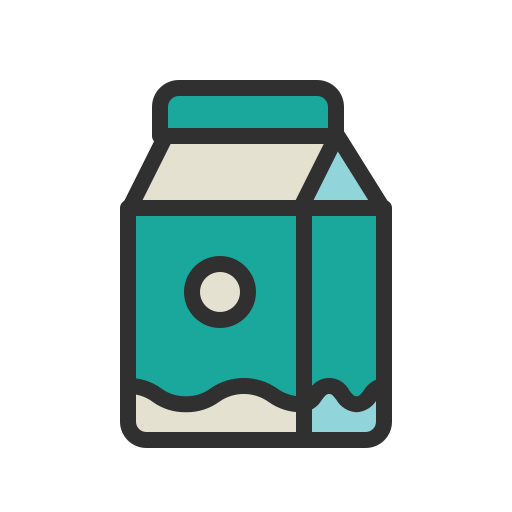 Milk Generic Outline Color icon