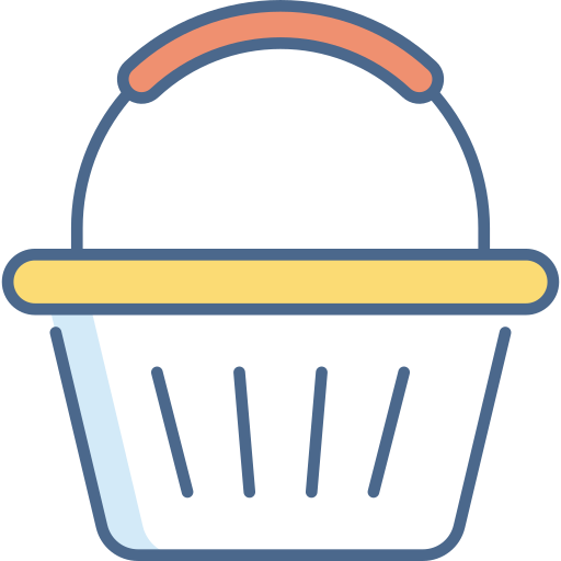 Shopping basket Generic Outline Color icon