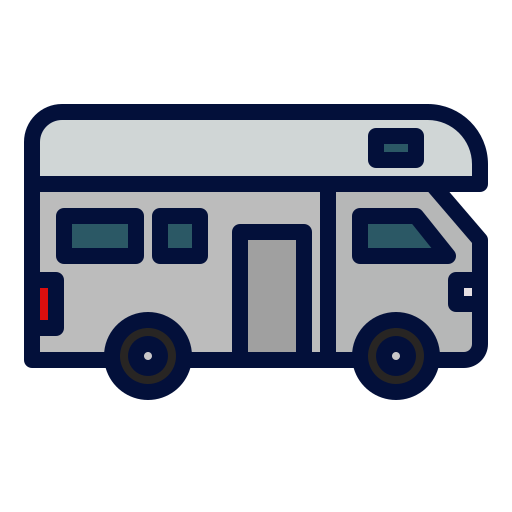 Camper van free icon Camper van free icon