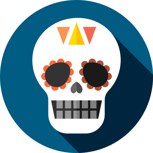 calavera mexicana icono gratis