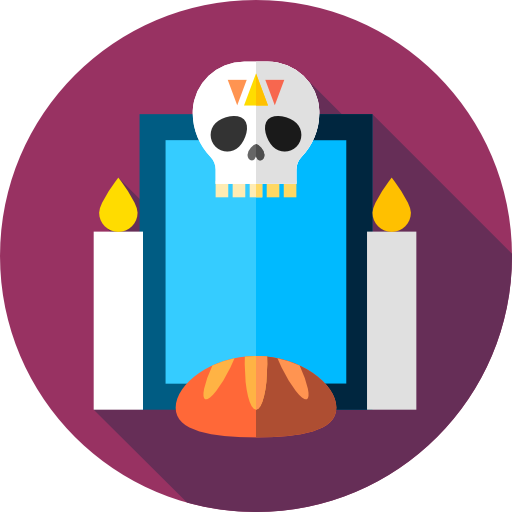 calavera mexicana icono gratis