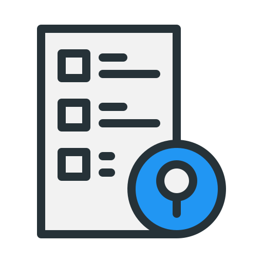 Search survey free icon