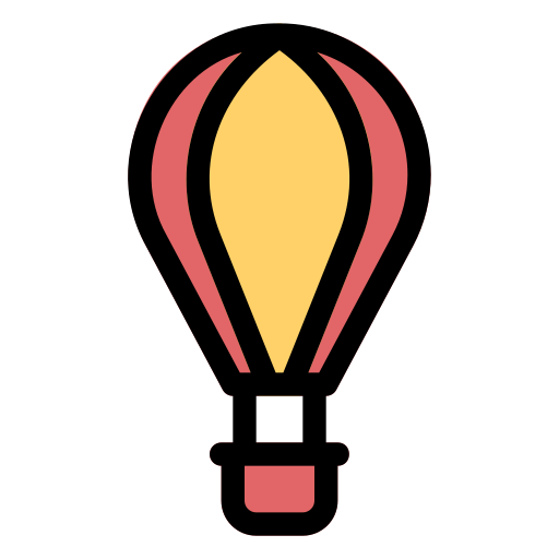 Hot air balloon Generic Outline Color icon