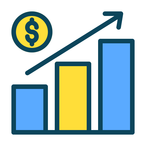 gráfico de crecimiento icono gratis