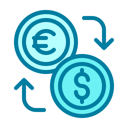 cambio de dinero icono gratis